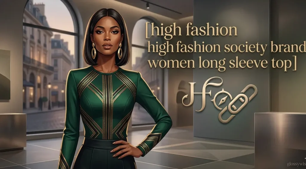 high fashion society brand women long sleeve top