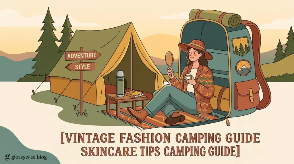 vintage fashion camping guide skincare tips camping guide