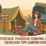 vintage fashion camping guide skincare tips camping guide