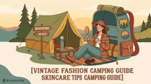 vintage fashion camping guide skincare tips camping guide