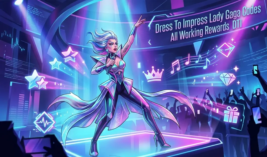 dress to impress lady gaga codes all working rewards dti