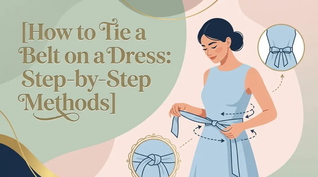 how to tie a belt on a dress step-by-step methods