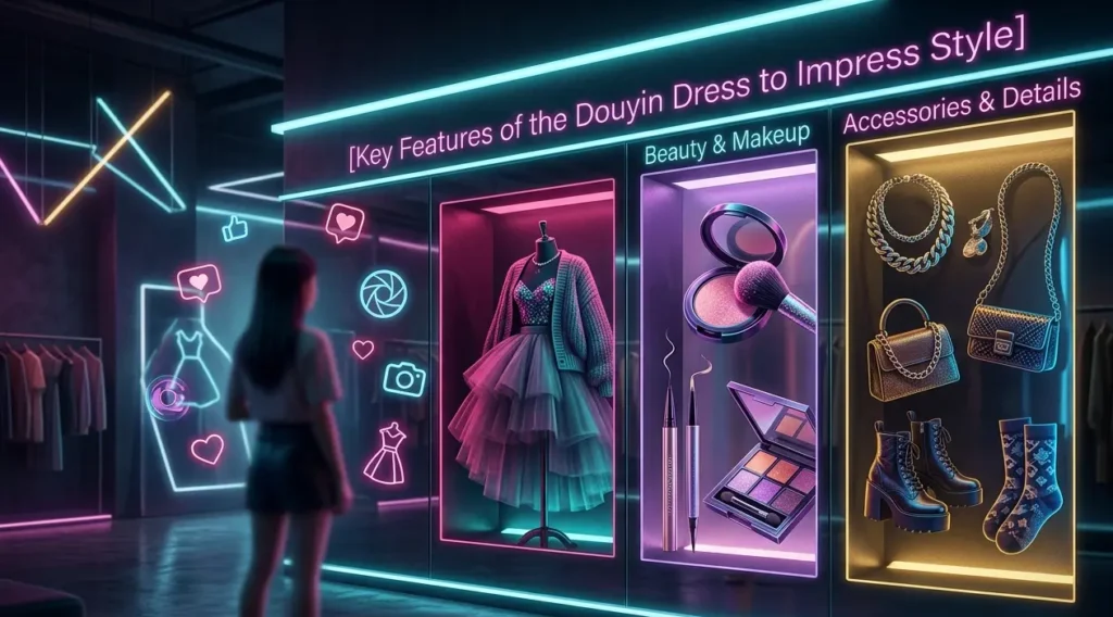 key features of the douyin dress to impress style