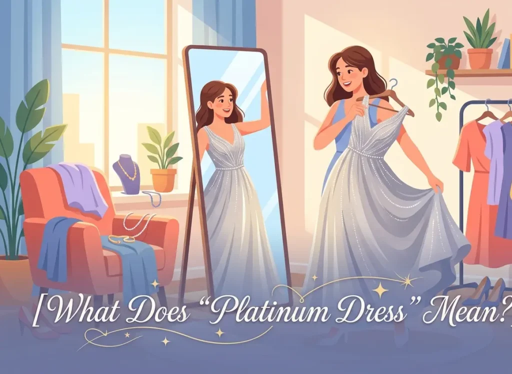 what does platinum dress mean