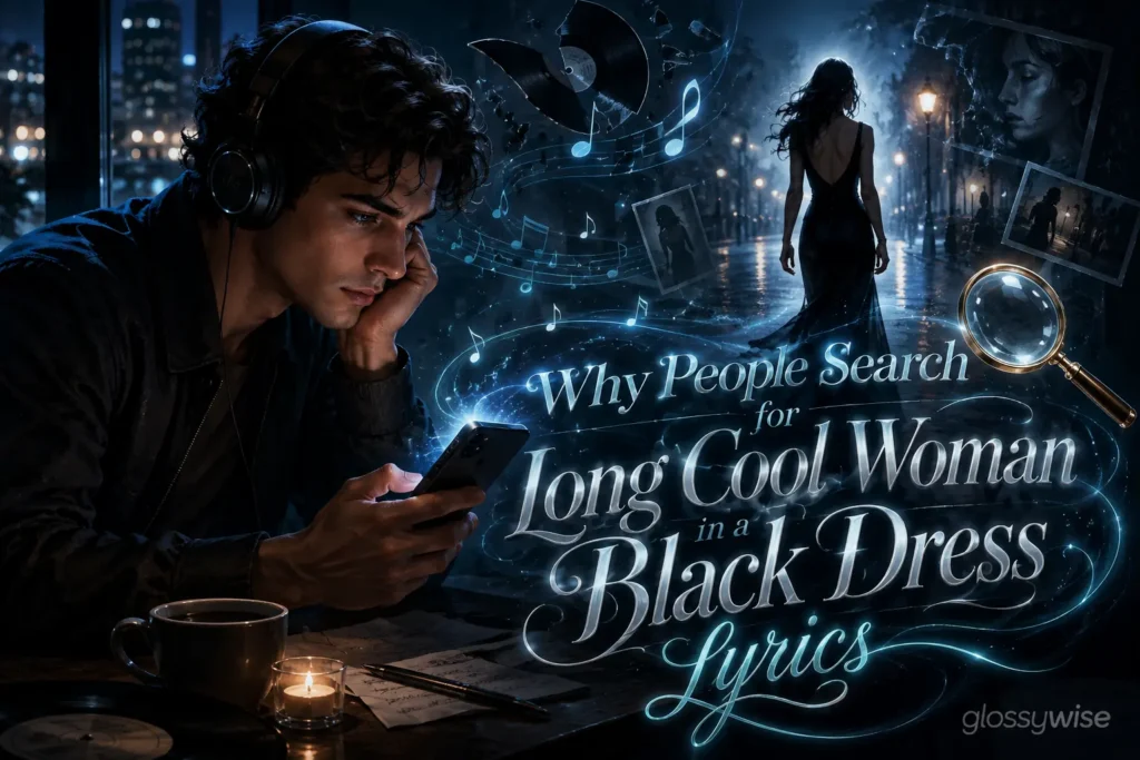 why people search for long cool woman in a black dress lyrics