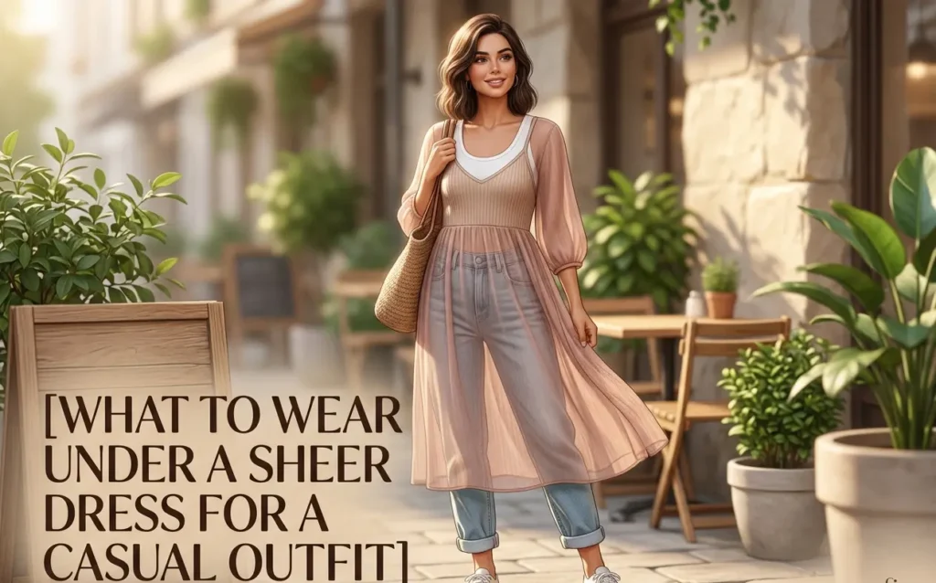 what to wear under a sheer dress for a casual outfit